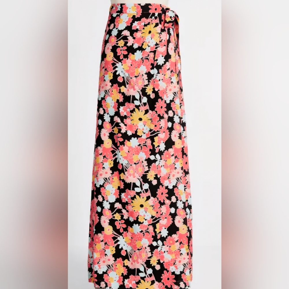 🌼B2G1🌼 Modcloth Floral Wrap Maxi Skirt NWT